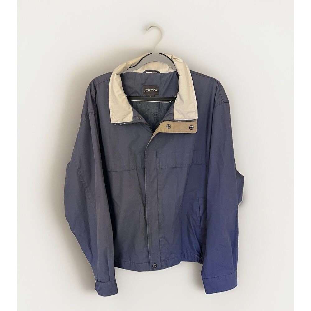 Vintage St John's Bay Jacket Mens Size Large Y2K Lightweight Jacket ￼